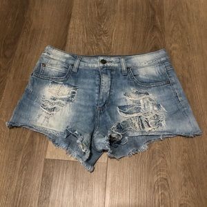 Joe’s Jeans distressed denim shorts